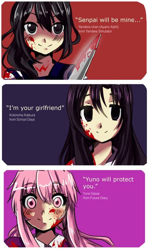 define yandere|what's a yandere's victim called.